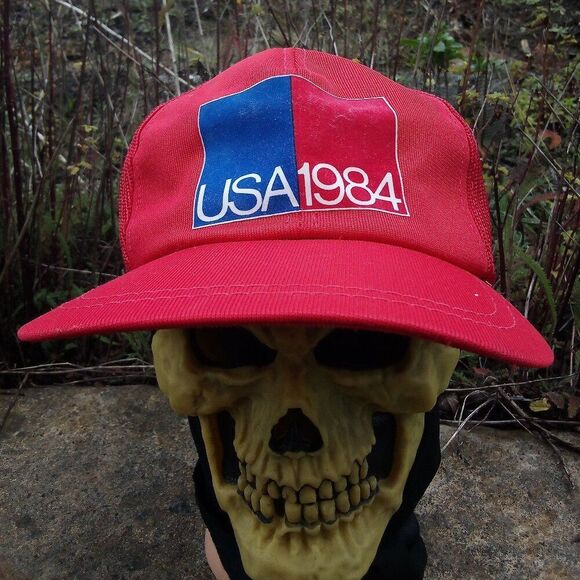 Vintage USA 1984 Snap Back Trucker Hat Cap - Picture 1 of 6